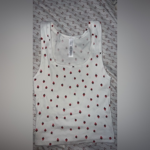 SKIMS 🍓🍓Cotton Rib Tank Size M loose Rib Boxer Size S - Picture 4 of 11